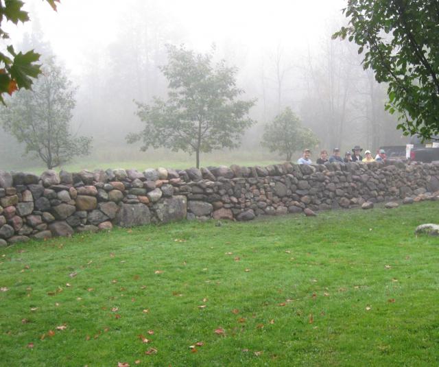 Finished wall at 2nd walling workshop in Kingsmere Canada near the nations Capital, 2009